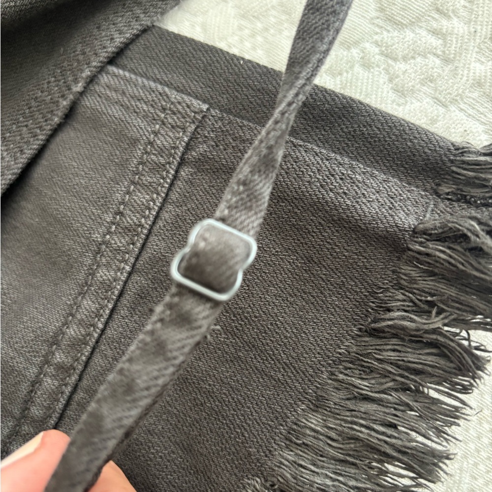 aerie Black Denim Overall romper - Picture 6 of 6